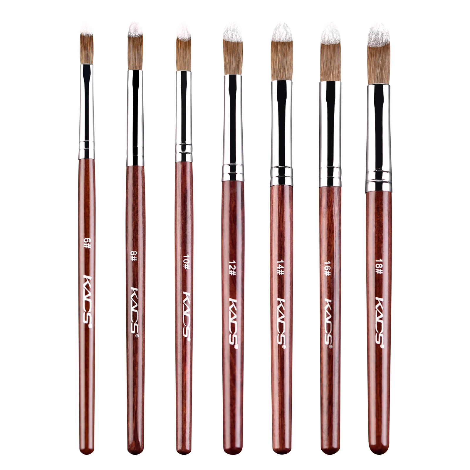 الأحمر الخشب مسمار فرشاة فنية كولينسكي السمور نوعية جيدة الاكريليك فرشاة الأظافر مانيكير أداة مسمار فرشاة فنية أدوات الرسم