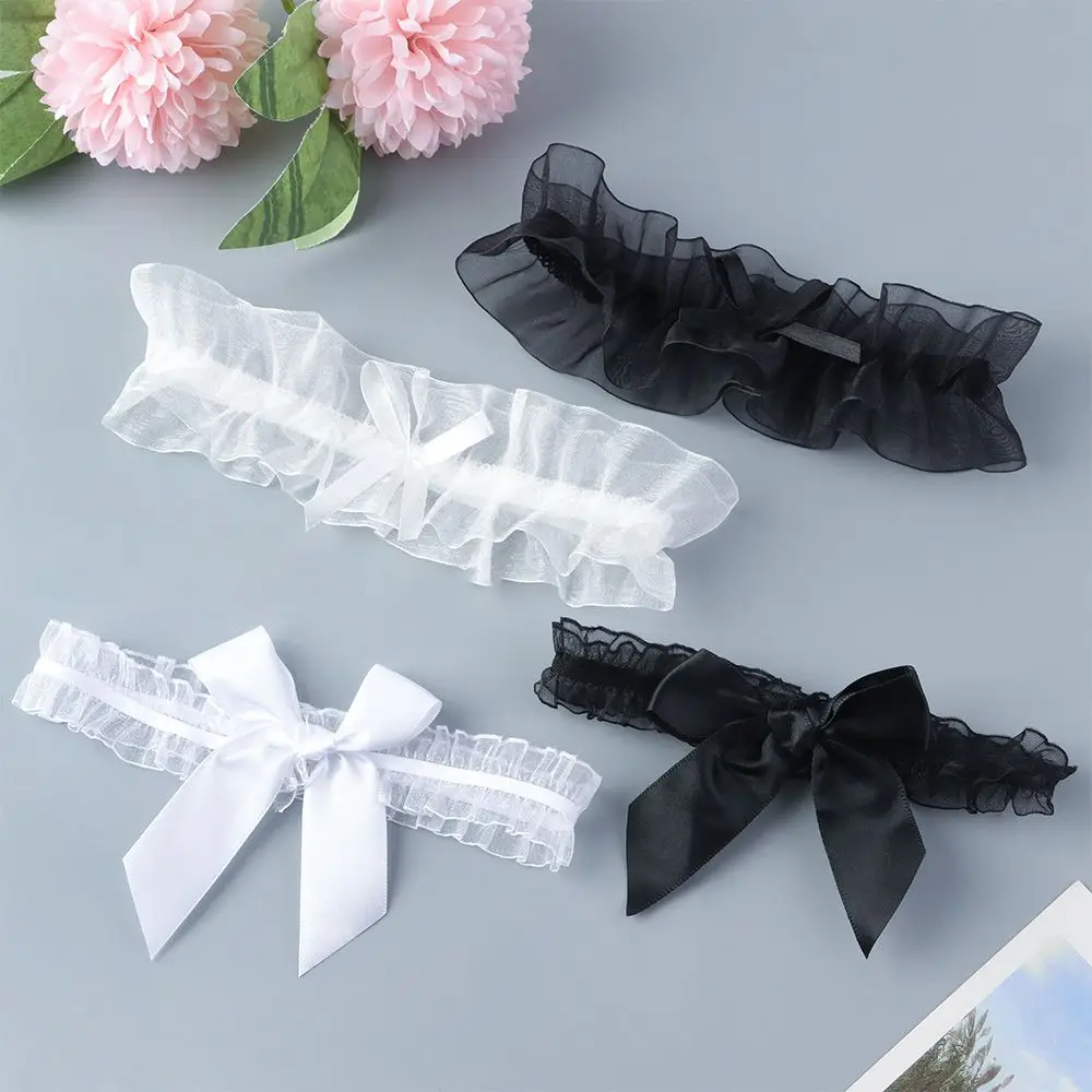 Sexy Leg Garters Belt Floral Bowknot Jartiyer Sexy Suspender Women Wedding Party Bridal Lingerie Cosplay Garter Lace