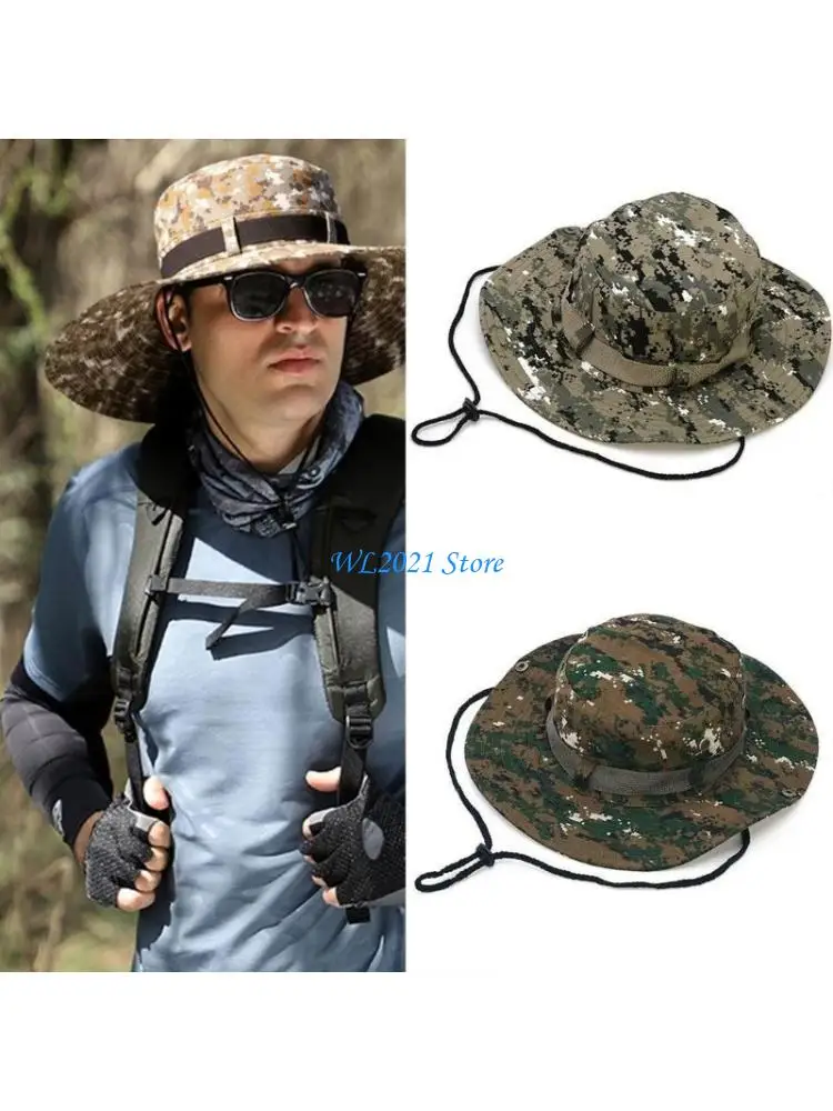 

G5GC Outdoor Sunshade Mountaineering Hat with Wide Brimmed Breathable Sunshade Fisherman Hat for Outdoor Activity