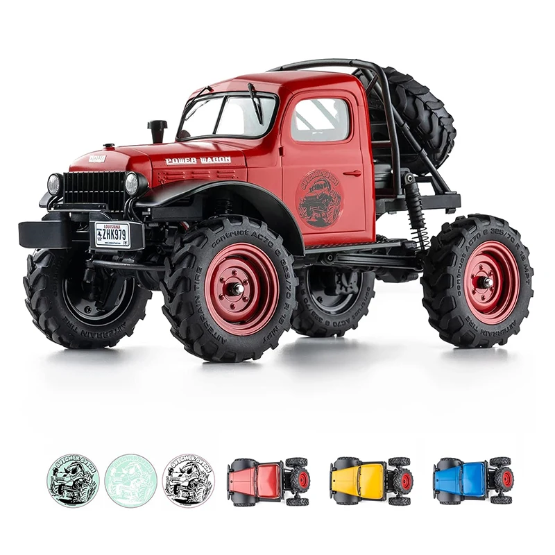 

FMS 1/24 FCX24 RTR RC Car Rock Crawler Metal Gears FCX24 Power Wagon With Portal Axle 2.4G 4WD RC Crawler Off-road Truck Kid Toy