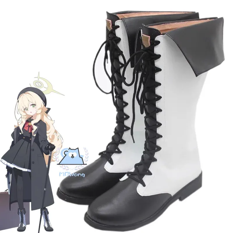 

Игра Синий Архив Улыбающийся Профессор Обувь для косплея Обувь Обувь для ролевых игр Хэллоуин Карнавал Рождественская вечеринка Наряд Опора