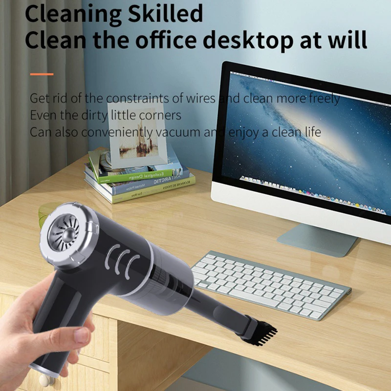 Wireless Car Vacuum Cleaner Powerful Suction And Blow Portable Duster Handheld Home Car Dual Use Small Vacuum Clean Household