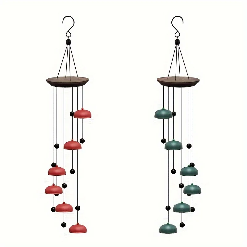 1pc Metal Wind Chimes, Perfect For Patio & Window Decor, Garden Hanging Ornament With Rotating Design, Outdoor Harmonic Tuned Be