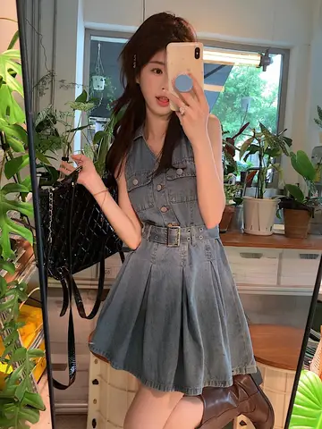 6 best sales डेनिम मिनी ड्रेस - №3