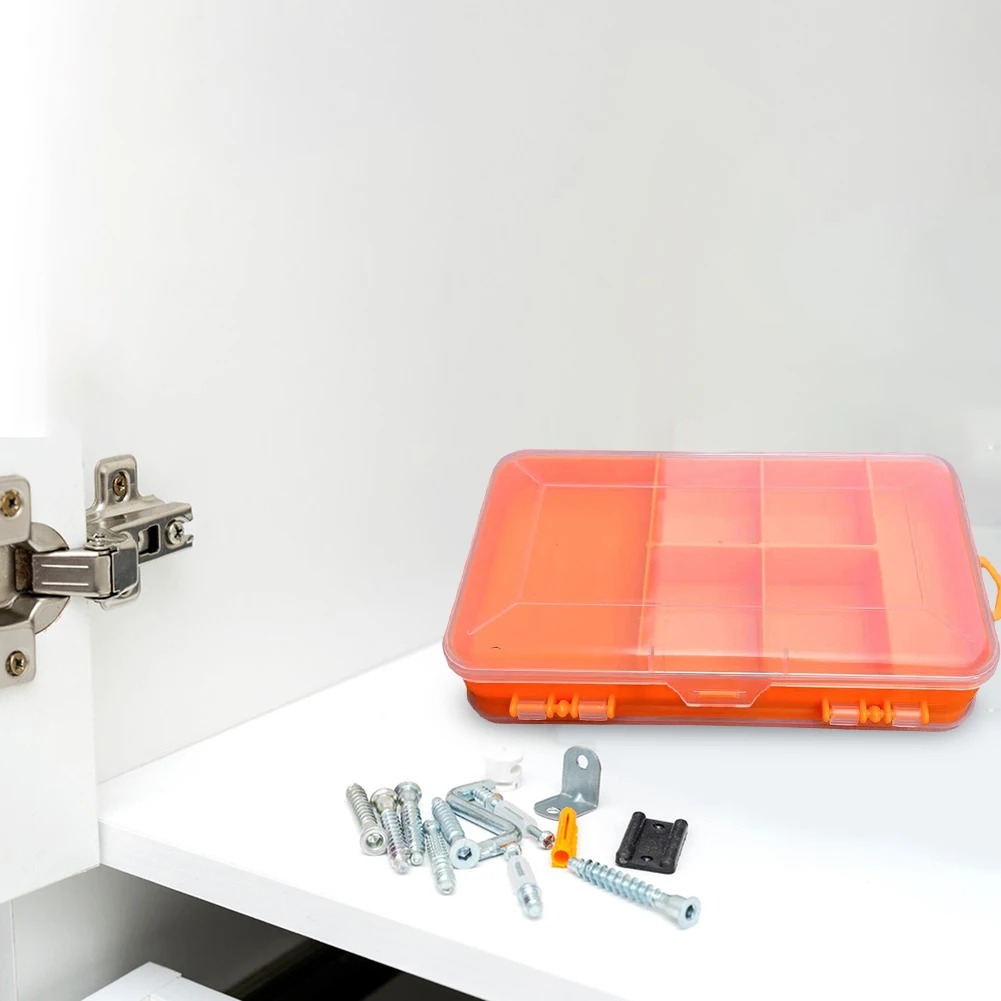 Plastic Dubbelzijdige Gereedschapskist Transparante Schroef Spijker Moer Bouten Case Compartiment Elektronische Onderdelen Sieraden Draagbare Gereedschapskist