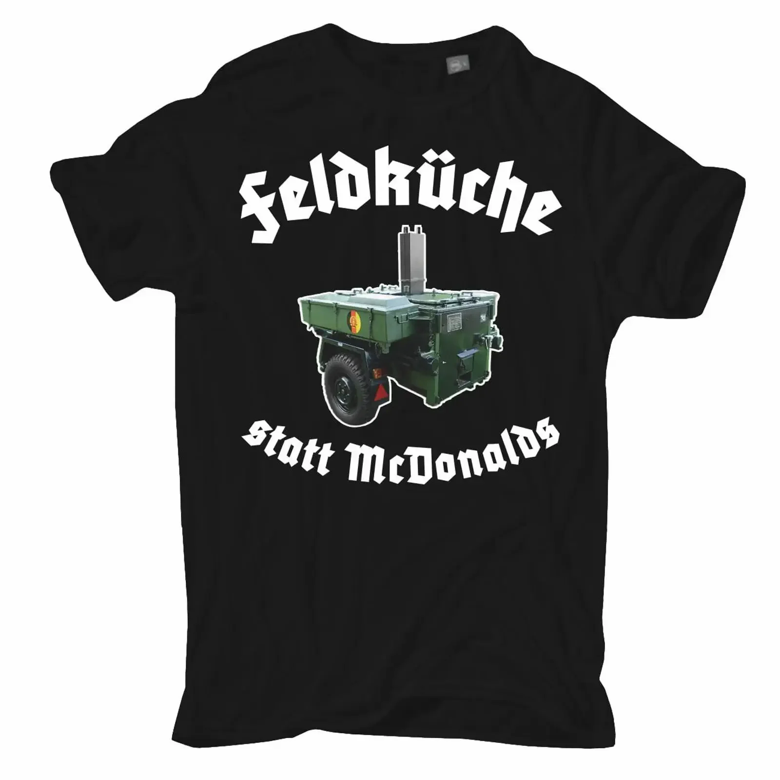 Spaß Kostet Men's T Shirt Field Kitchen DDR NVA Goulash Cannon Size S 5XL vintage Washed Top For Everyday Wear graphic fashion