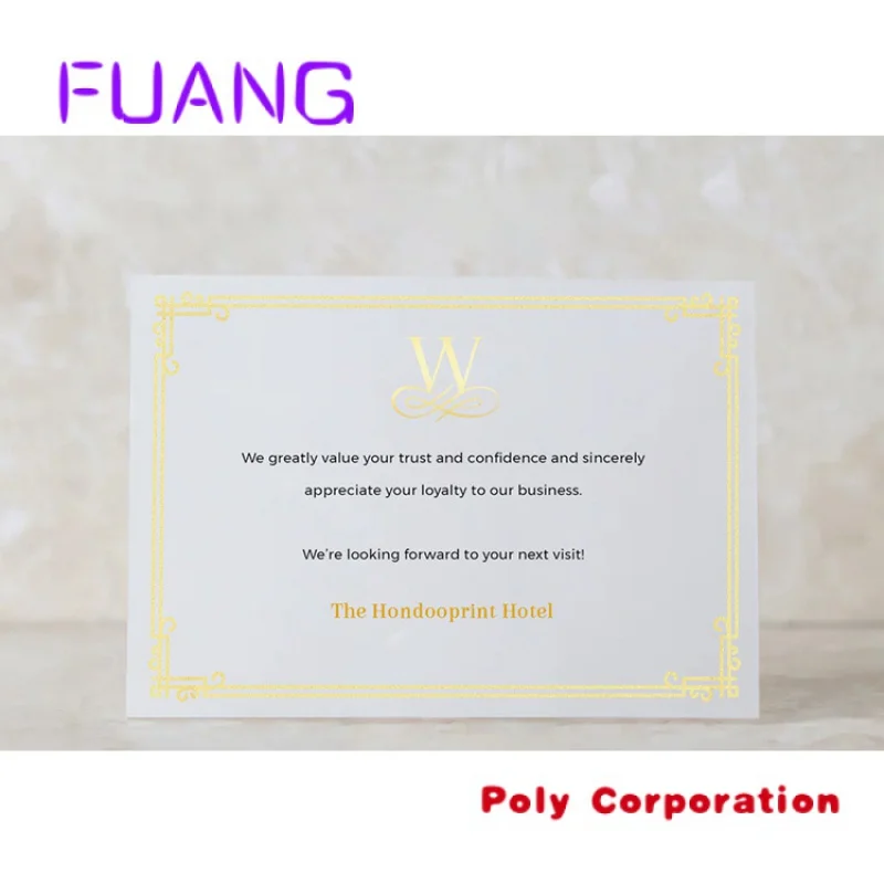 Custom  Luxury Custom Thank You Cards Personalized PVC Transparent Sulfate Butter Paper Printing Business Thank You Card For Inv