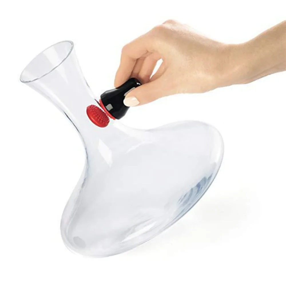 

1pc Silicone Magnetic Cleaning Brush Uncharged Long Scrubber for Glass Narguile Accessories Durable Plastic Material