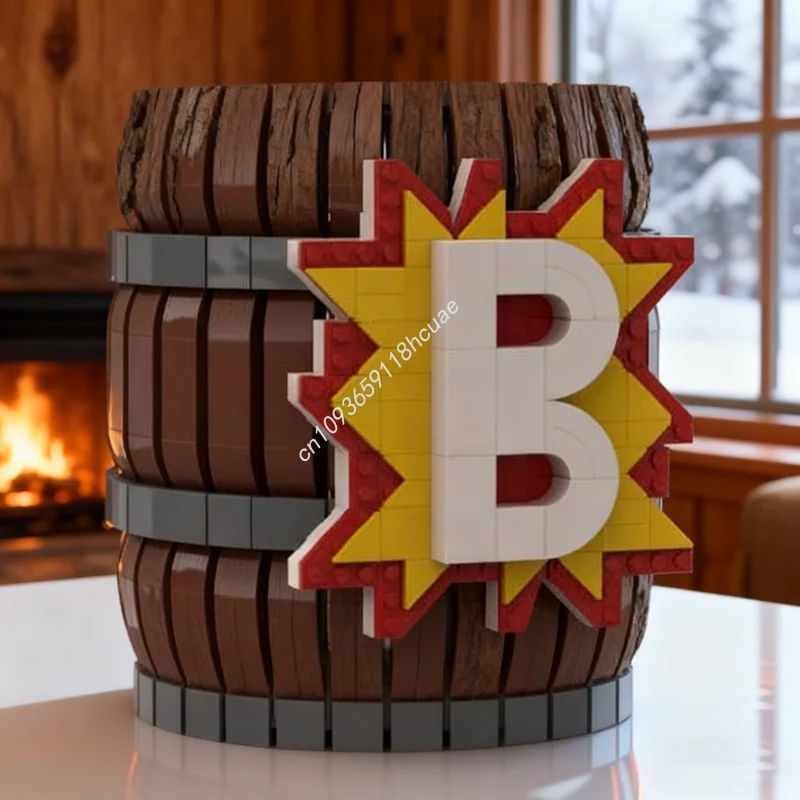 

1036pcs MOC Donkey Kong Bonus Barrel Mariose Model Building Blocks Architecture Toy DIY Creative Brick Christmas Gift Birthday