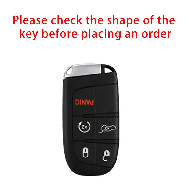 5 Button TPU Car Key Case Cover For Jeep Renegade Grand Cherokee For Dodge Ram Charger 1500 Challenger Chrysler 300C Journey