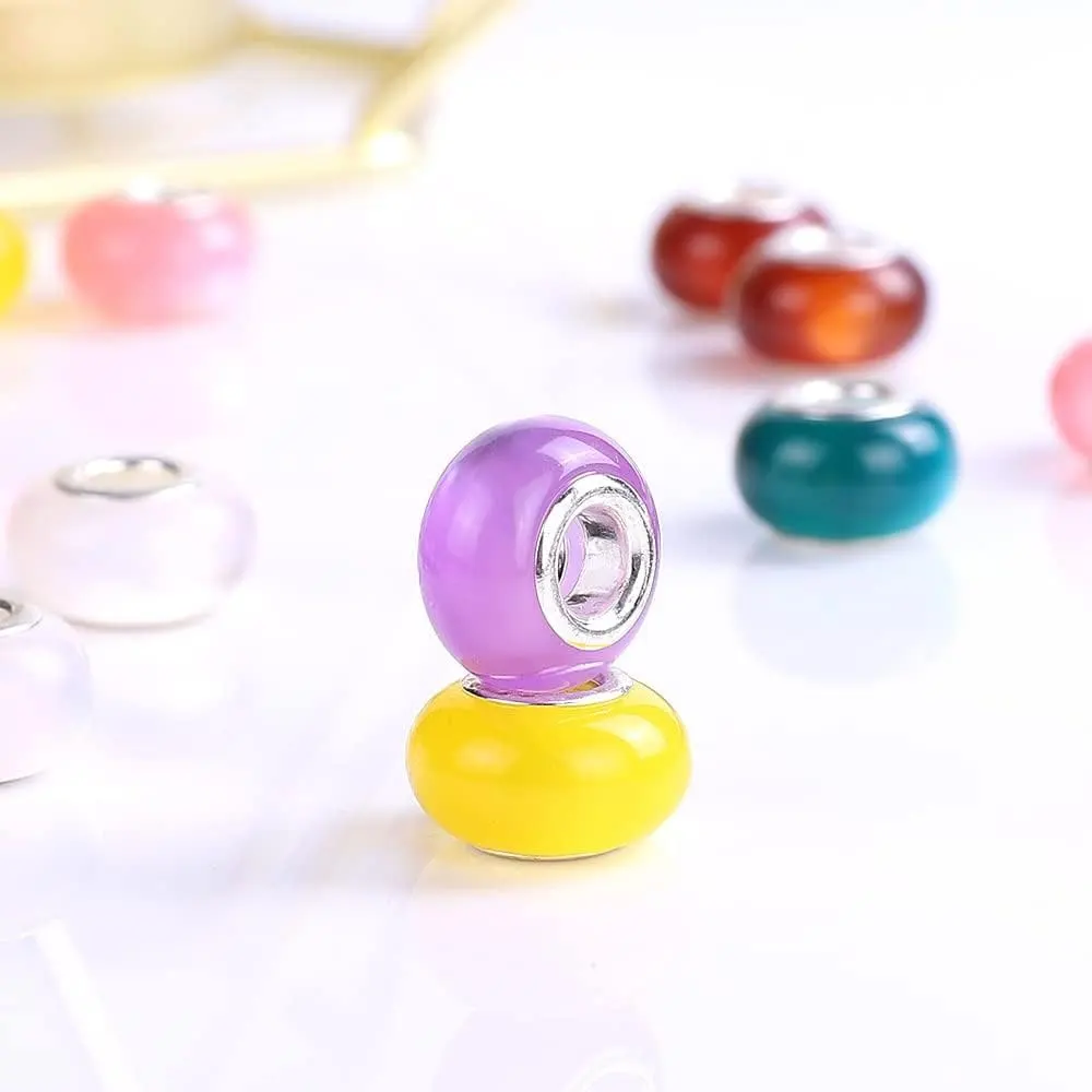 6/12/24 قطعة من الخرز ذو الفتحات الكبيرة متعددة الاستخدامات من الراتنج، تستخدم في إكسسوارات الهالوين والكريسماس وإكسسوارات هدايا عيد الشكر #3