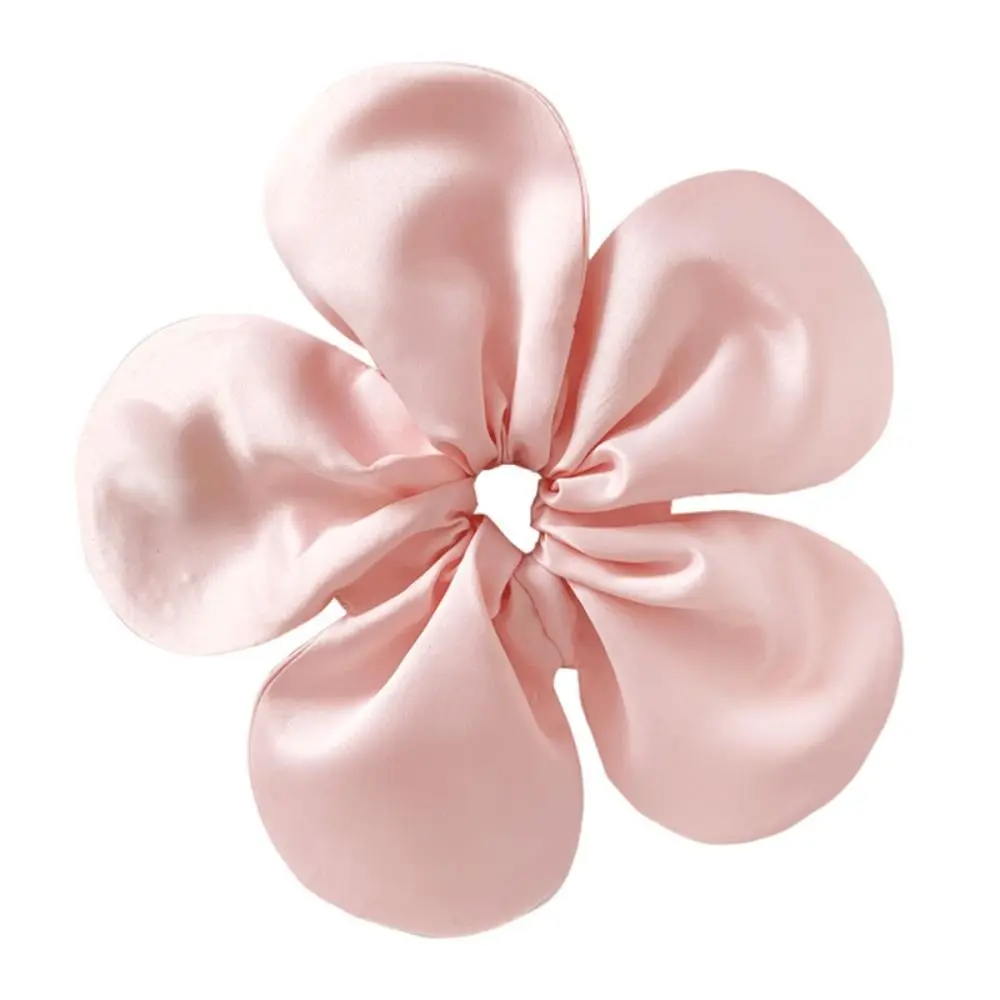 Trendy Flower Shape Flower Scrunchies Cloth Oversize Ponytail Holder Hair Tie Korean Style Exaggerated Hair Ring party