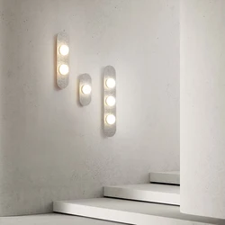 Nordic Luxury Wall Lamp Modern Minimalist Stair Aisle Wall Light For Background Bedroom Corridor Decorative Lights Home Decor