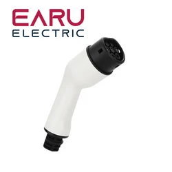 EV Carregador Plug Adapter, Tipo 2, EVSE Charger, Feminino IEC 62196 Conversor, Carro elétrico, Estação de carregamento do veículo, Earu, 16A, 32A