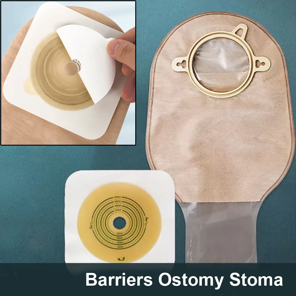 

Lots Drainable Pouches with Hoop Ostomy Bags Ostomy Barrier Stoma Care Colostomy Bags Ileostomy Stoma