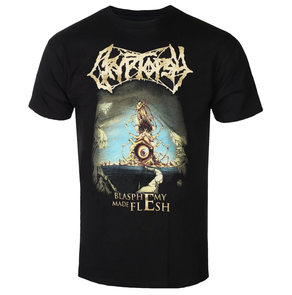 

CRYPTOPSY - BLASPHEMY MADE FLESH Pattern Print Summer Luxury Brand Cotton Men's and Women's T-shirt Short Sleeve