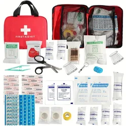 Kit de primeiros socorros médicos de emergência portátil, saco para uso doméstico, ao ar livre, viagens, camping, medicina, sobrevivência