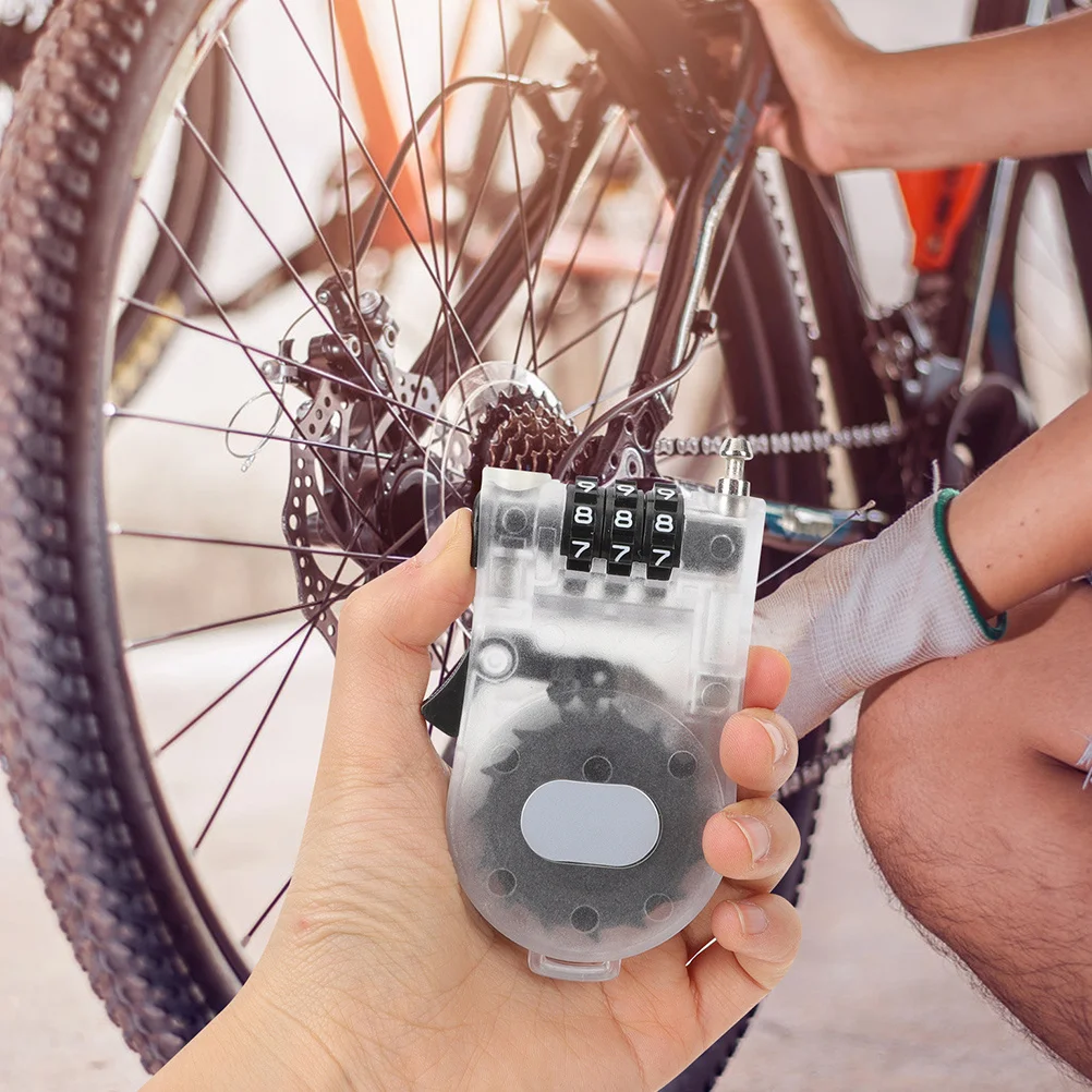 

Ski Lock 2Pcs Retractable Steel Cable Lock with Code for Snowboard Scooter Bike Winter Sports Safety Protection Gear