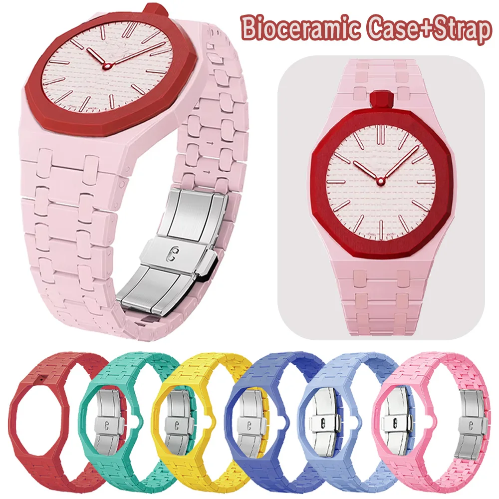 Boîtier et bracelet en biocéramique pour kit de modification de montre de poche Swatch x AP Royal Pop, accessoire de bracelet avancé pour le passage d'une montre de poche à une montre-bracelet