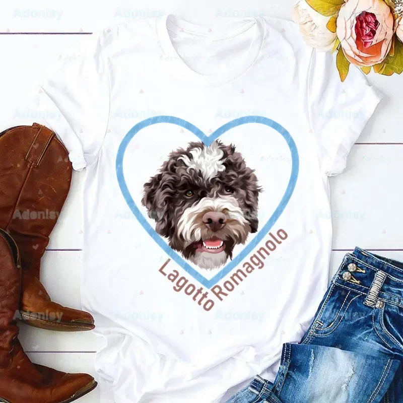 Life Is Better With Lagotto Romagnolo Women T Shirt Harajuku Style Graphic Dog Italian Breed Tops Kawaii T-shirt,Drop Ship