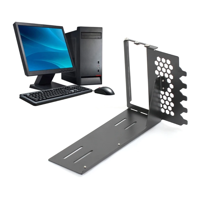 Soporte metal vertical SXJ B para tarjetas gráficas GPU Soporte montaje en rack