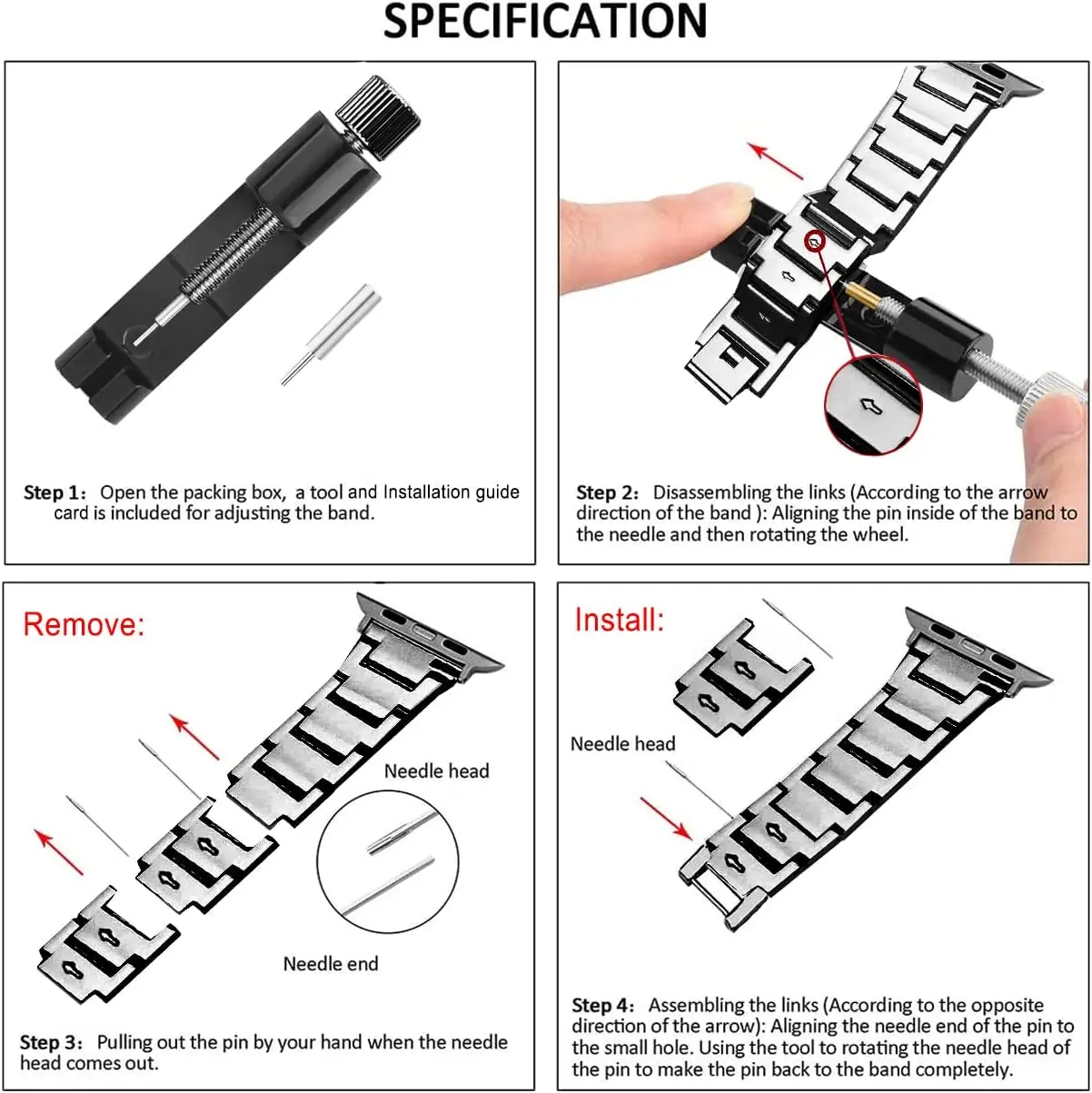 Metal Strap for Apple Watch Band Ultra 8 7 45mm 41mm 44mm 42mm Women Diamond Bracelet Wristband for iWatch 6 5 4 40mm 38mm Belt