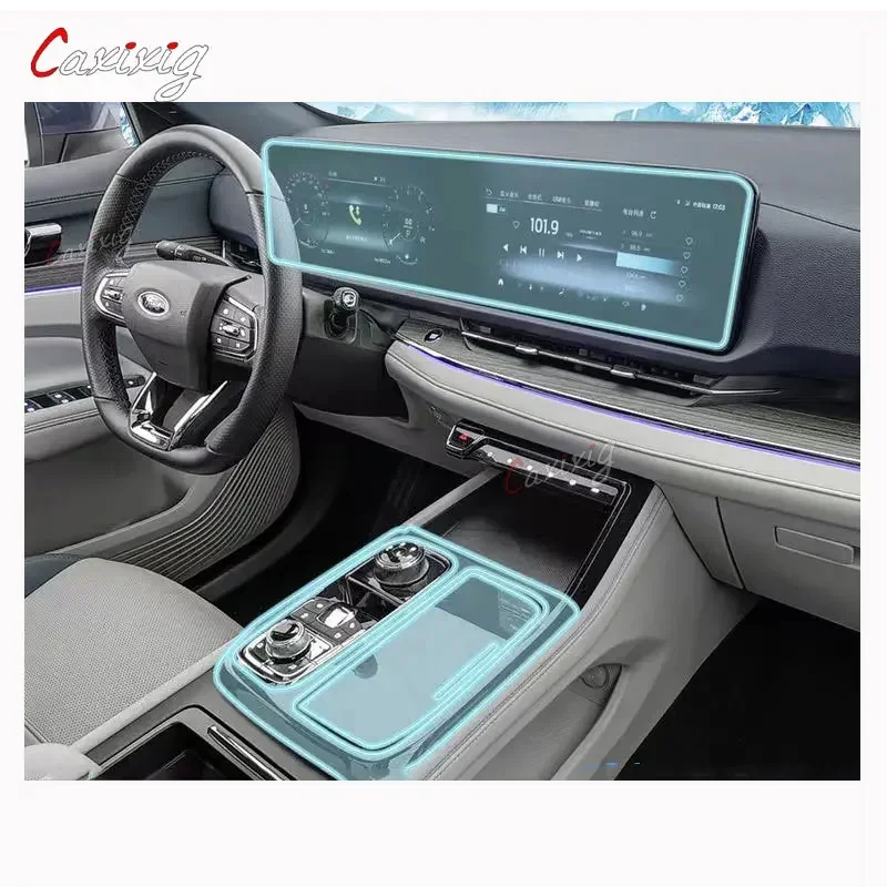 

For Ford Equator Sport 2022 Car Interior Center console Transparent TPU Protective film Anti-scratc Repair film Accessorie Refit