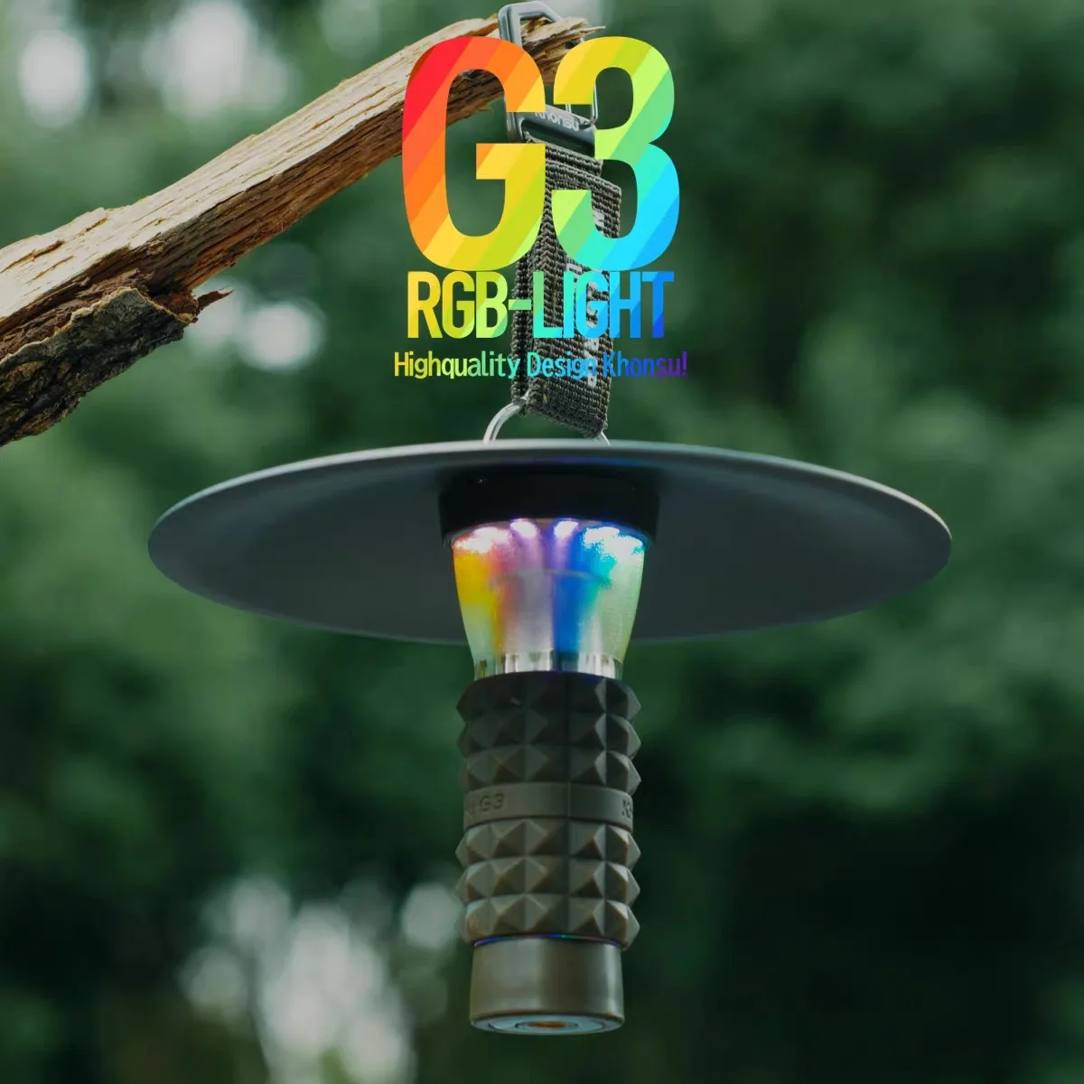 Khonsu/Airbus G3 Symphony RGB Edition Lighthouse Camping Light IGT Unit Glass Panel Outdoor Flashlight Tent Light
