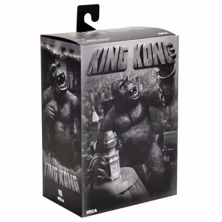 NECA King Kong VS Godzilla Model with Skull Island Airplane Gorilla PVC Collectible Series Movable Model Toys Birthday Gift