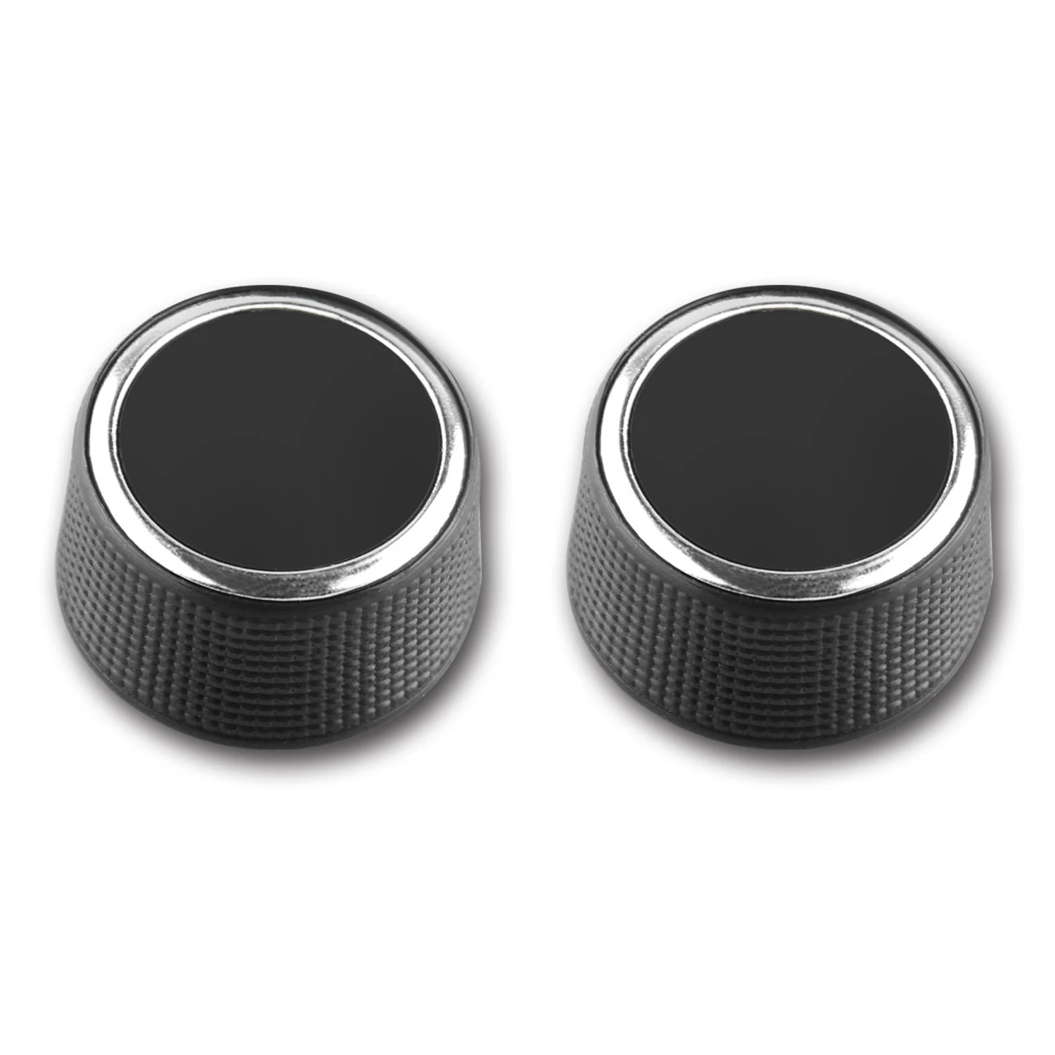 2 Pc Rear Radio Audio Volume Control Knob Dial Tuner For 07-13 Acadia 22912547 Radio Repair Kit