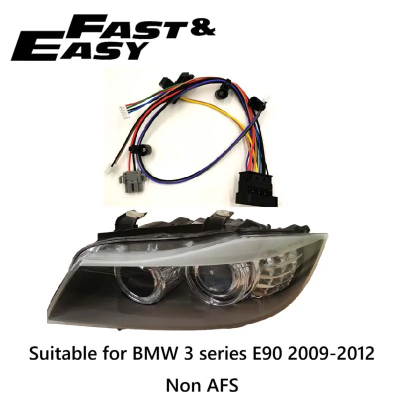 Applicable to BMW 3 series E90 2009-2012 Xenon headlight wiring harness internal wire harness plug Non AFS
