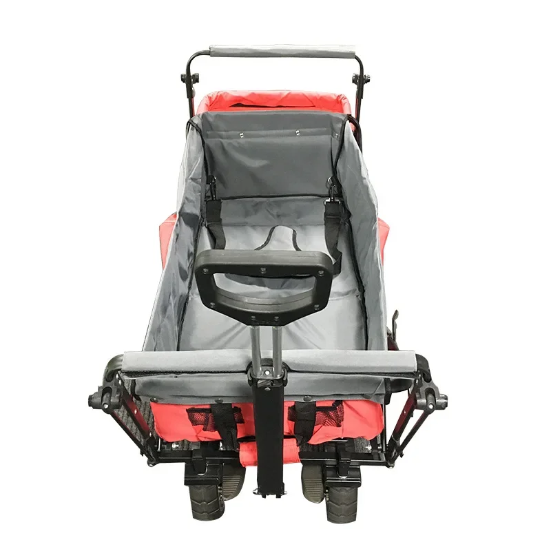 TAO Folding cloth pocket cart four-way campground trailer fishing barbecue trolley beach shopping
