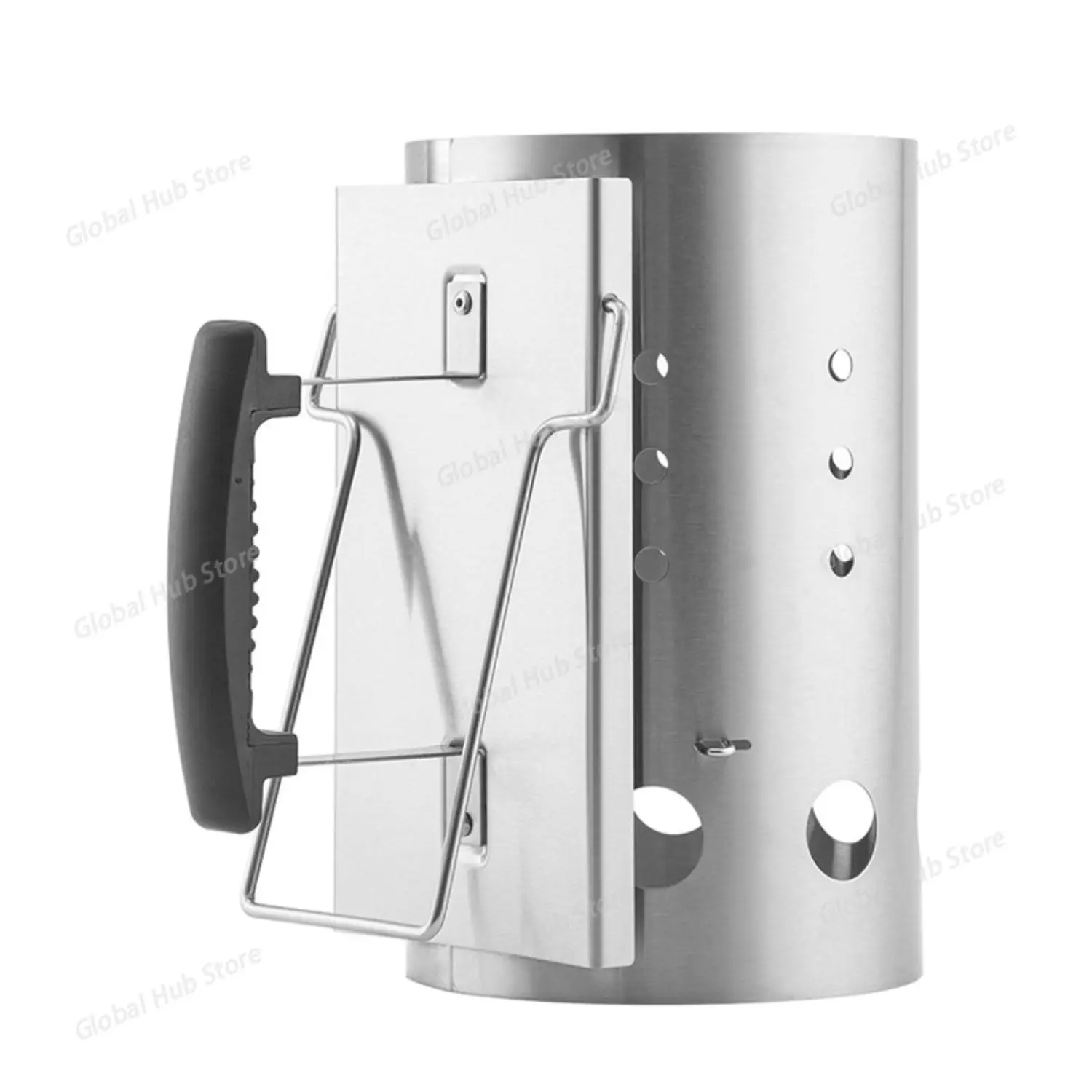 

Угольный гриль из нержавеющей стали, дымоход, стартер для барбекю, дымоход, угольная огненная бочка для угольного гриля и барбекю