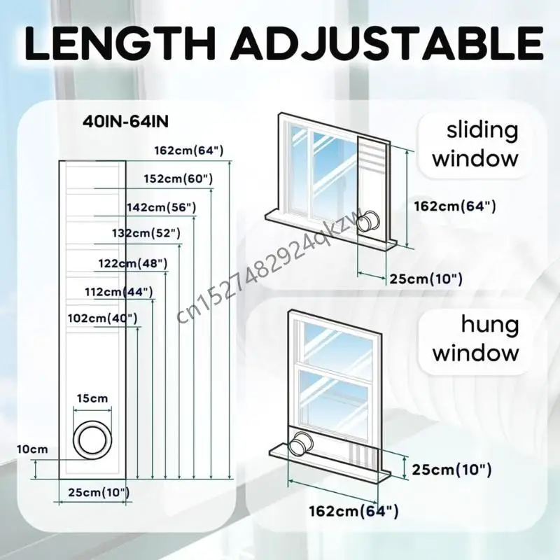R9cd raamafdichting set draagbare airconditioning en tuimeldroger raamdichtingsdoek