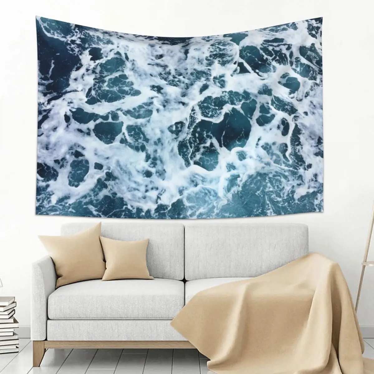 

Ocean Sea Splash Churning Waves Tapestry Wall Decor Hanging Decor Home Japanese Room Decor Tapestry