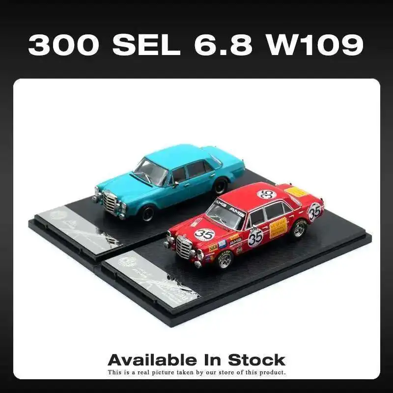 

Liberty64 В наличии 1:64 300 SEL 6.8 W109 Red Pig 35 # Литая под давлением диорама модель автомобиля Коллекция миниатюрных игрушек