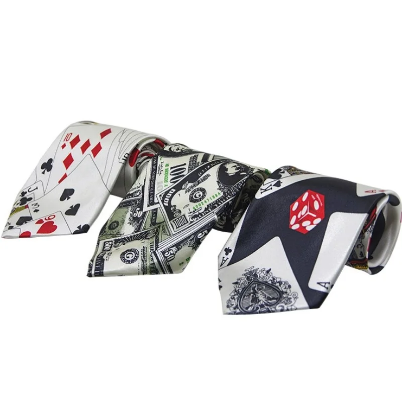 magic-toys-fashion-casual-skinny-tie-personality-poker-play-cards-pattern-necktie-cravat-for-gift-toys-yh2138