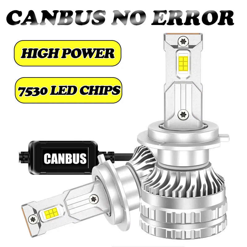 Canbus H4 H7 LED 6500K Headlights Bulb H1 H11 9005 HB3 9006 HB4 H8 H9 9012 High Power Car Lights Headlamp Turbo 12V 24V