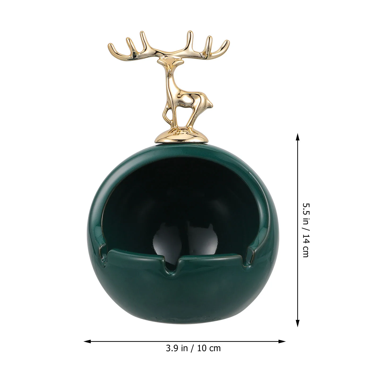 

Ceramic Elk Key Box Decorative Desktop Organizer Jewelry Holder Porch Key Storage Holder Artistic Ornament Elk Ceramic Box