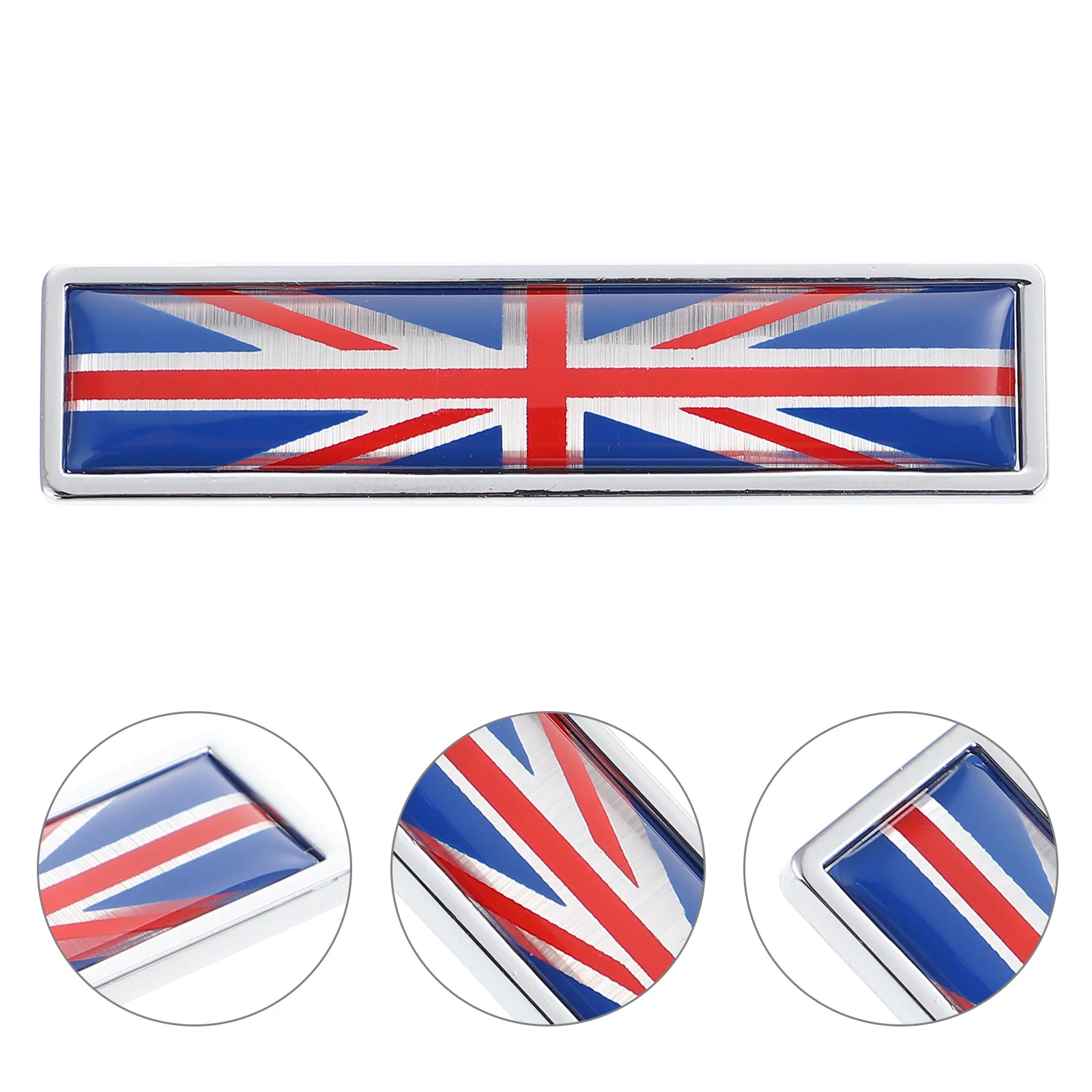 

2pcs Zinc Alloy Metal Stickers Car Body Decal Flag Design Bright Appearance Personalized Car Styling Accessories