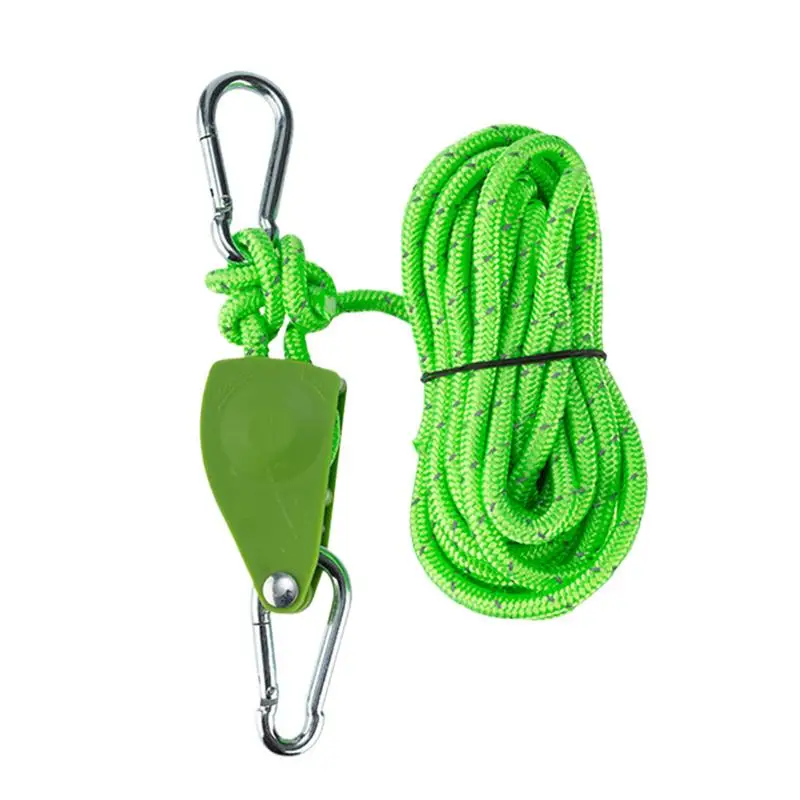 Tie Down Rope Pulley Patio Canopy Pulley System 0.2inch Thick Adjustable Hanger Rope Aluminum Alloy Adjuster For Shelters Helper