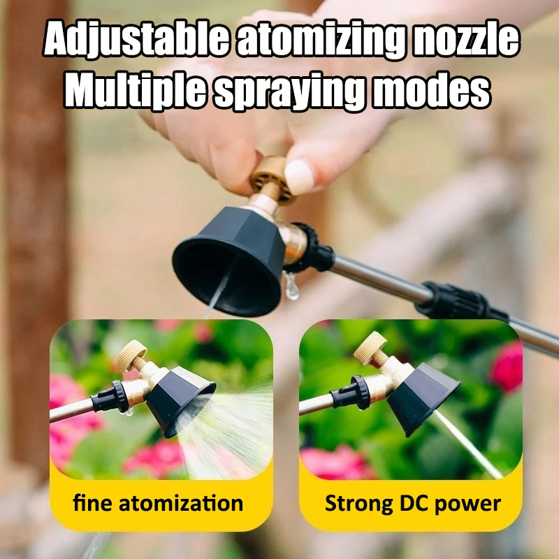 High Pressure Sprayer Nozzle Adjustable Watering Irrigation Telescopic Handle Irrigation Tools Agricultural Garden Pest Control