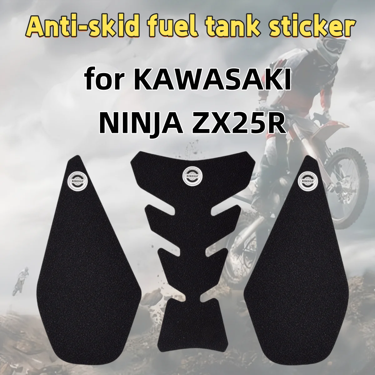 

for KAWASAKI NINJA ZX25R 2019-motorcycle fuel tank sticker fishbone sticker anti-slip protective side sticker