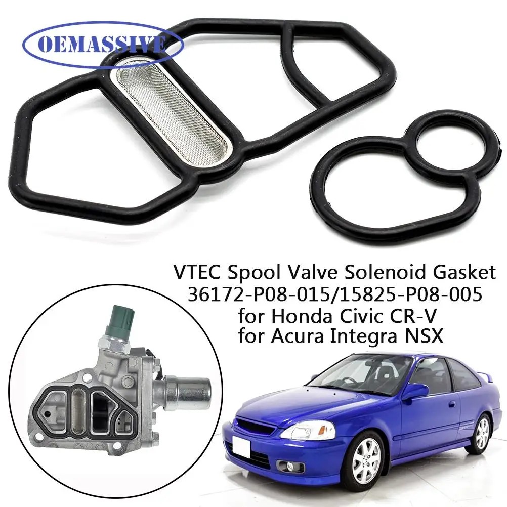 Oemassive Dohc Vtec Spool Ventiel Solenoïde Pakking Bovenste & Onderste Voor Honda Prelude Civic Si Accord Acura Integra Type R Nsx D16z6