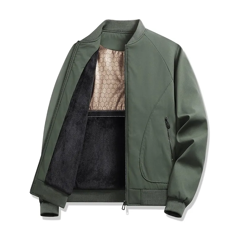 

Men's Winter Jaet Outdoor Cold-resistant Warm Cotton aphene Fce Lined Thi Casual Outerwear Sli Busin Gentleman