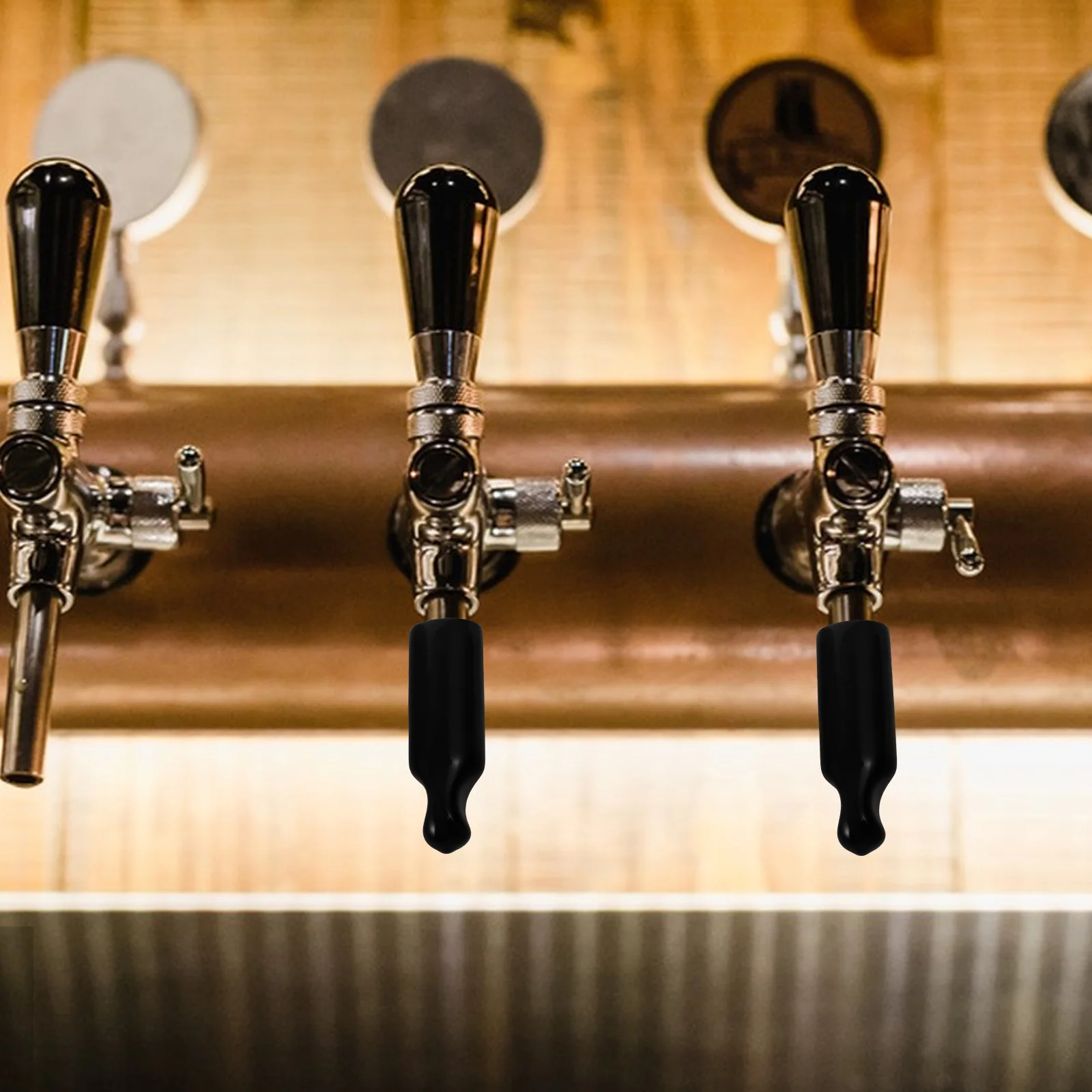 2Pcs Beer Tap Cover Plastic Reusable Anti-Drip Beer Faucet Protector Cap for Home Bar Use Practical Protective Covers