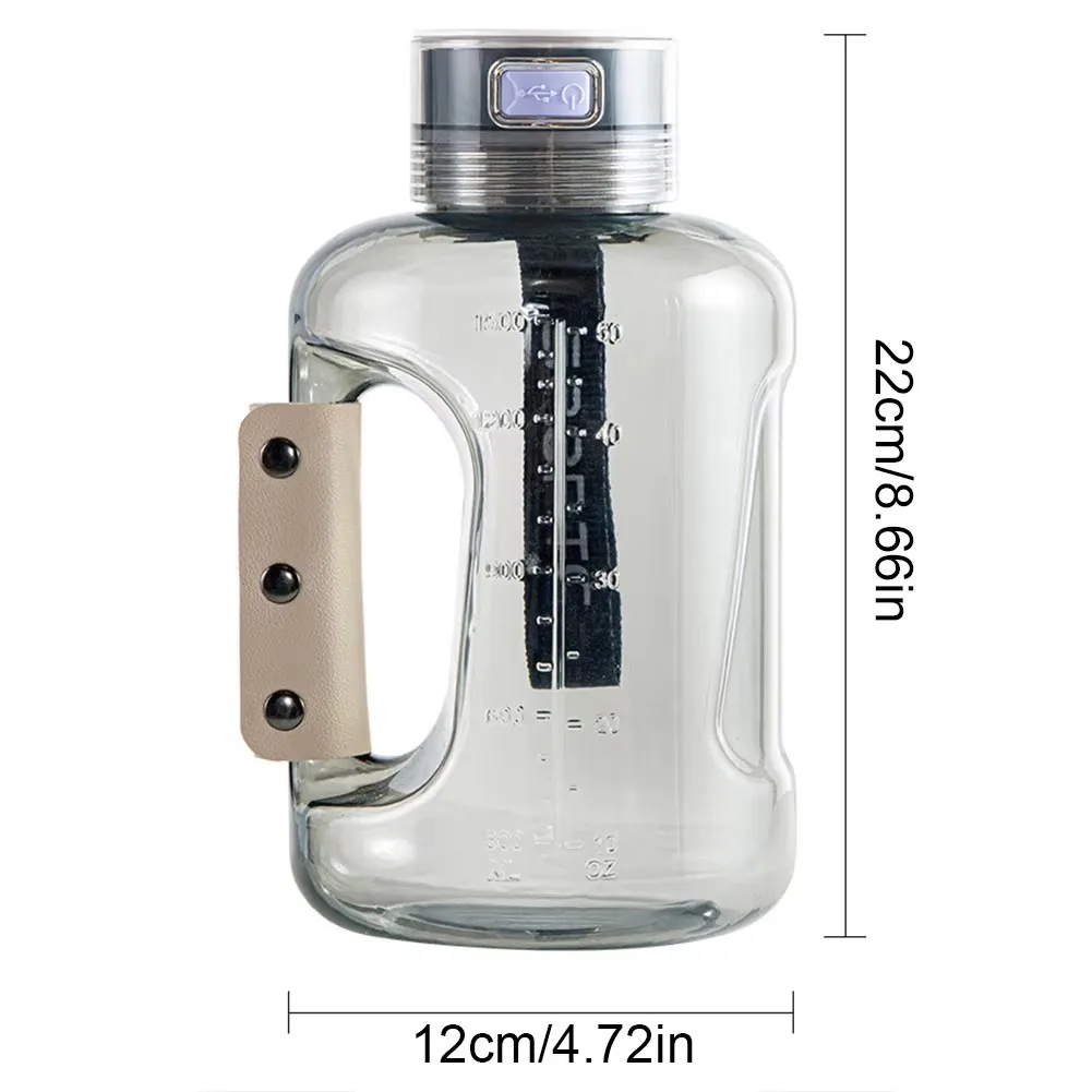 2400PPB تركيز عالي 1.5L زجاجة ماء الهيدروجين ماكس SPE/PEM مولد مياه غني بالهيدروجين للاستخدام في الهواء الطلق إبريق لونيزر