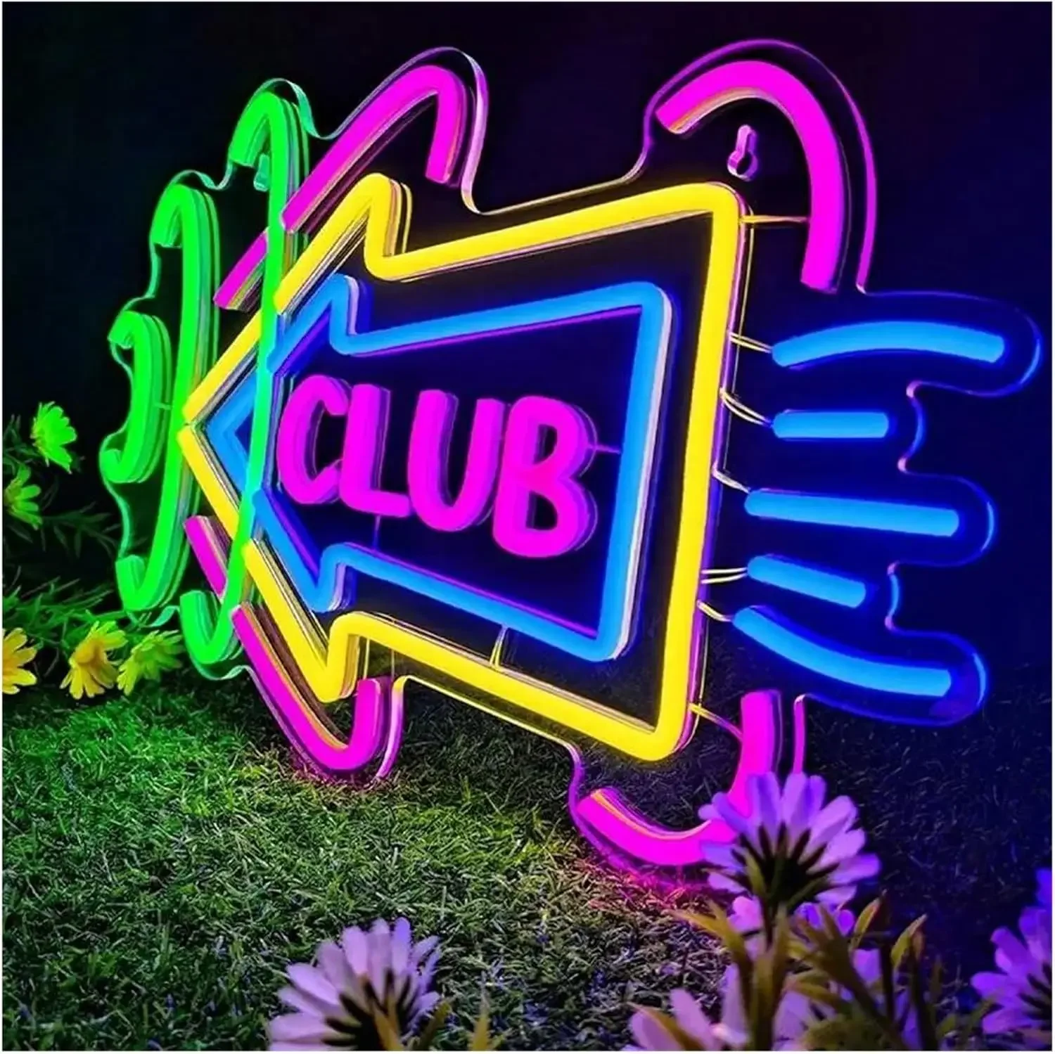 Clube sinal de néon usb regulável led sinal de luz de néon para bebida barra homem caverna quarto hotel loja garagem sala de jogos festa decoração da parede