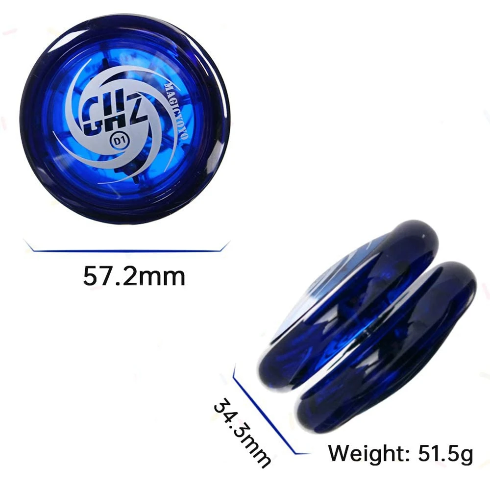 MAGICYOYO Responsive Yoyo D1 GHZ, Professional Yoyo Looping Yoyos for Kids Beginner with Yoyo Strings+Gloves+Yoyo Bags