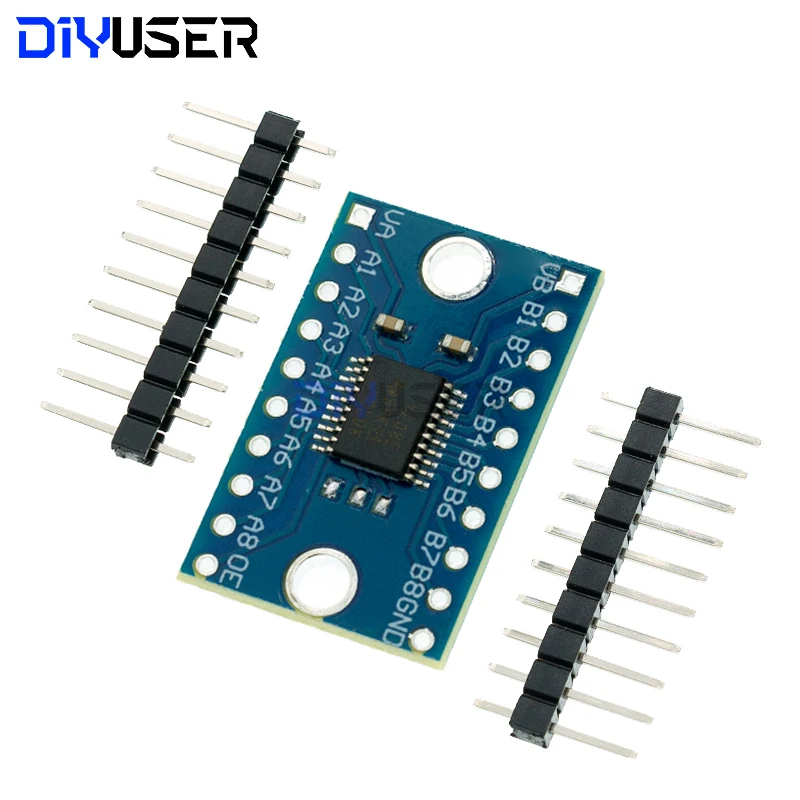 DIYUSER 3.3V 5V TXS0108E 8 Channel Logic Level Bi-directional Converter Module TXB0108 Mutual Convert Module TXS0108
